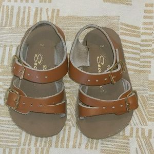 Baby Saltwater Sandals Tan 2